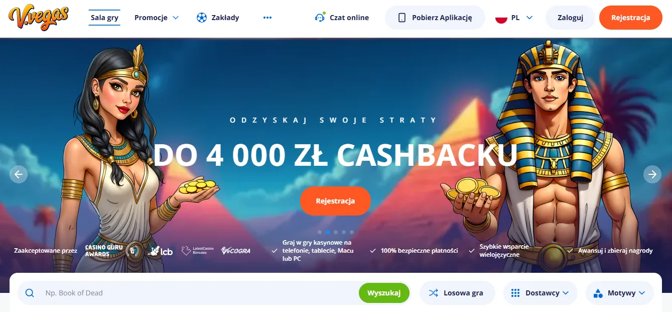 Bonusy, cashback i program lojalnościowy Vulkan Vegas